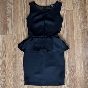 Black Peplum Dress
